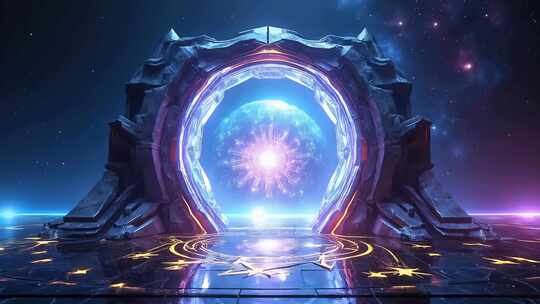 未来之门概念科幻时空创意门合集4K