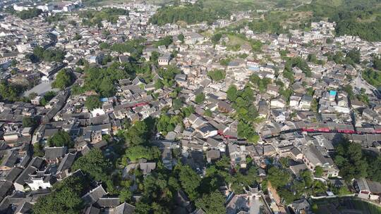 航拍贵州贵阳青岩古镇5A景区视频素材模板下载