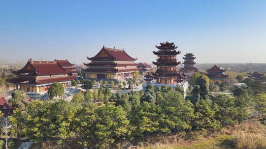 航拍中国古建之亚洲最大寺庙南海禅寺