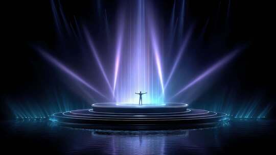 未来舞台中心的光芒四射