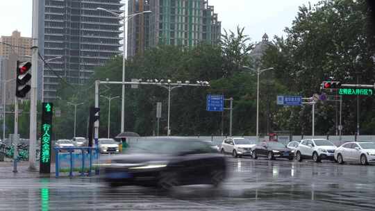 雨天 下雨 城市风光 写意 台风 雨中景色