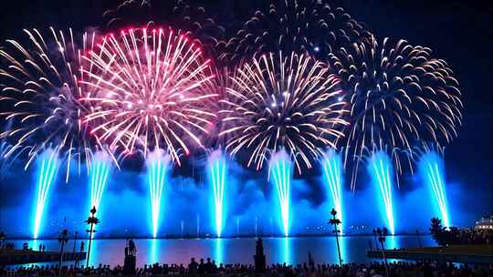 烟花烟火华丽烟花升格新年新春2025蛇年
