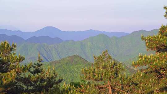 杭州临安大明山牵牛岗群山风景