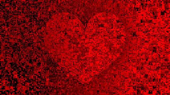 婚庆节日情人节 红色的心 背景素材视频素材模板下载