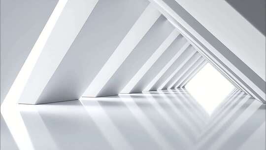 现代意境简约空间建筑素材