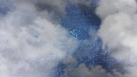 铜川市-云雾俯冲勾勒轮廓