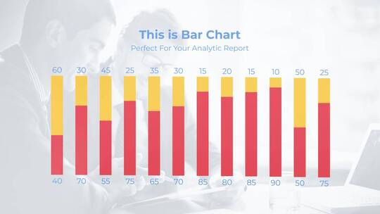 企业宣传高级柱状图走势图表AE模版AE视频素材教程下载