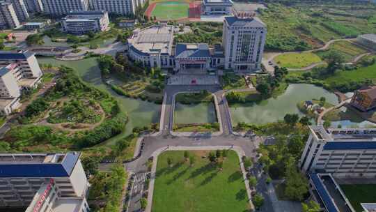 航拍福建农林大学旗山校区