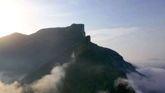 4K长江三峡白帝城夔门三峡之巅云雾环绕