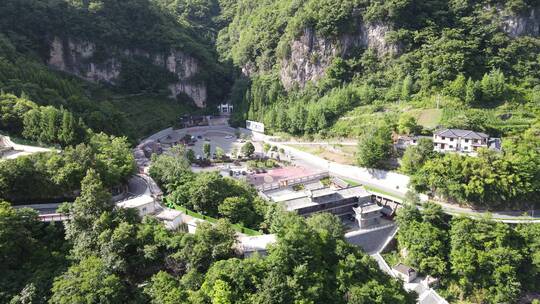 航拍湖北襄阳尧治河4A风景区