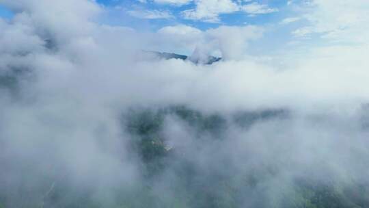 山 大自然 云海 航拍 空境