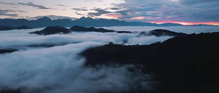 夕阳日落云海影视级唯美视觉