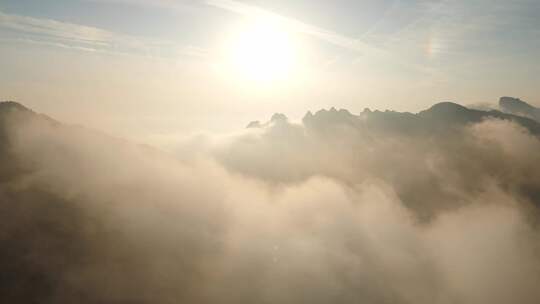 南太行伏牛山雪景雾凇云海自然风光