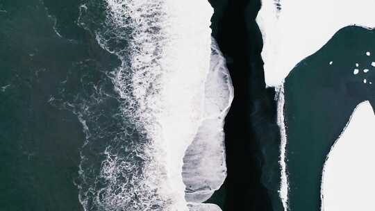 海岸雪地视频素材模板下载