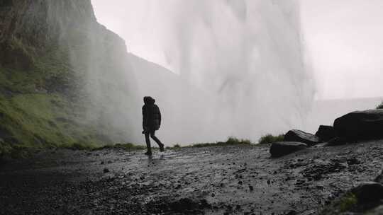 Seljalandsfoss，瀑布，冰岛