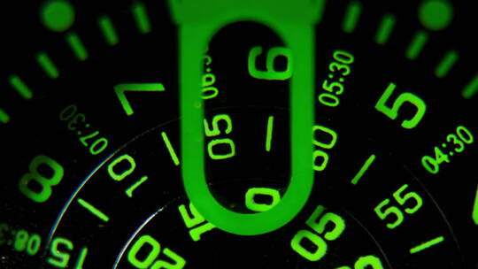 手表绿色数字快速变动