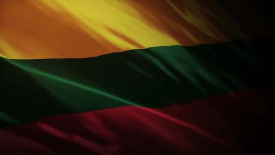 立陶宛国旗挥舞-4K视频素材模板下载