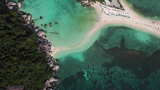 航拍海边风景视频素材模板下载