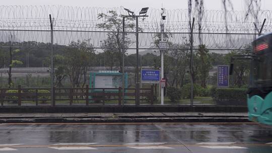 深圳香港边界警戒线边境线视频素材模板下载