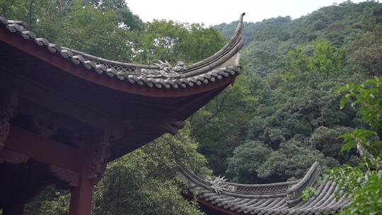 杭州飞来峰韬光寺建筑风景