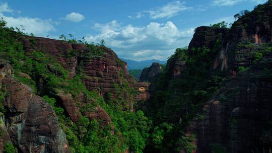 云南丽江航拍山川景色