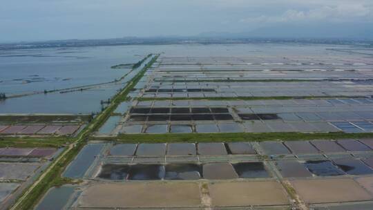 莺歌海海盐场海盐蒸发池结晶池粗盐老盐11视频素材模板下载