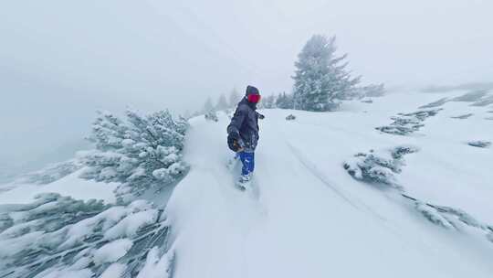 道外滑雪pov视角