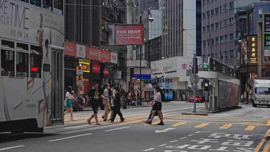 【正版素材】香港城市街道中环视频素材模板下载