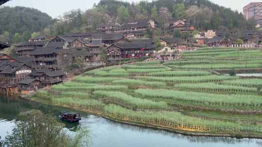 贵州贵阳乌江宅古镇风景