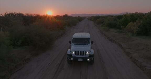 SUV，驾驶，冒险，无人机