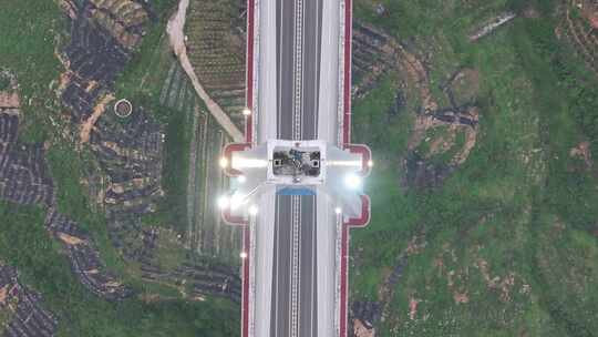 黔南平塘大桥航拍视频素材模板下载