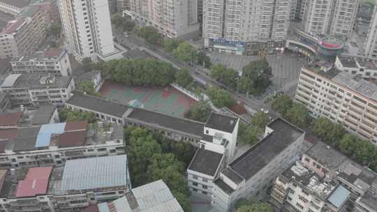 衡阳市八中校园航拍