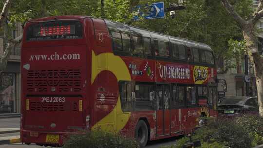 上海  新天地 双层巴士