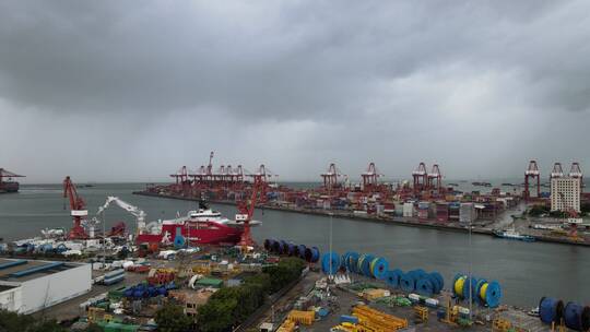 赤湾港 货运 码头 贸易 集装箱 赤湾码头