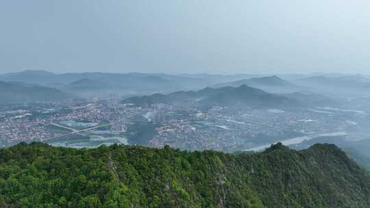 福建城镇航拍乡村风光农村房子美丽乡村振兴