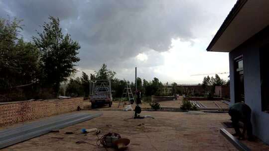 庭院施工现场素材