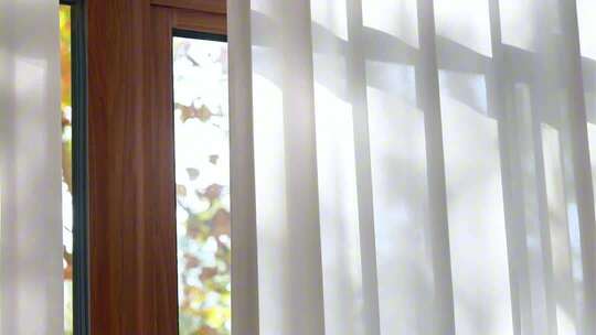 窗帘随风飘动慢镜头写意素材