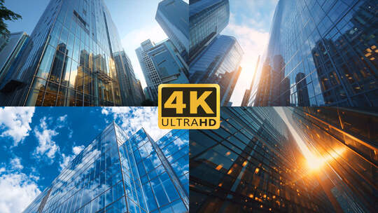 4K清晨城市阳光合集1