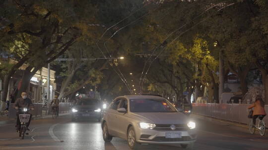 城市夜景交通 马路夜景视频素材模板下载