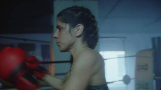 女子拳击手比赛视频素材模板下载