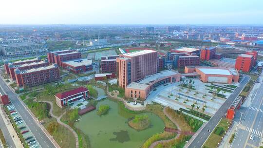 沙市中学航拍全景