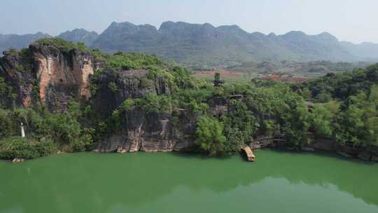 合集航拍广西崇左旅游景区山水风光