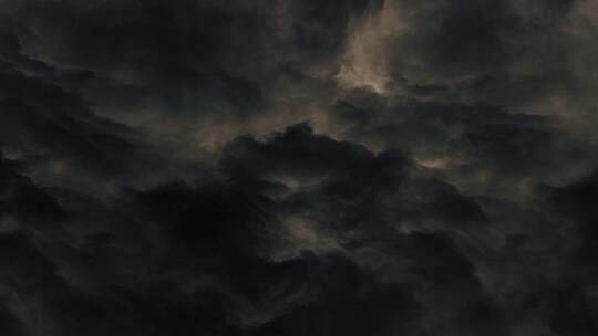 乌云雷电风暴闪电极端天气