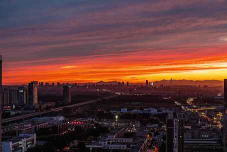 北京CBD 国贸日转夜延时