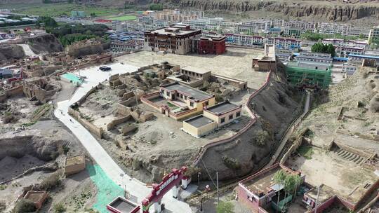 西藏寺庙拉加里王宫视频素材模板下载