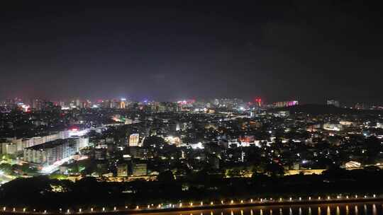 合集广东潮州古城夜景航拍