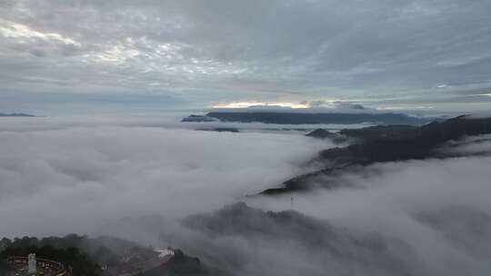 干净空镜广告唯美航拍大景城市山川