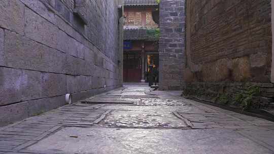 南京老门东风景区古建筑慢镜头无人空镜素材