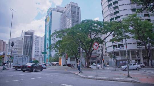 南美洲巴西海外城镇小镇街道视频素材模板下载