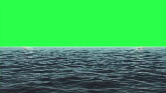水面绿屏素材视频素材模板下载